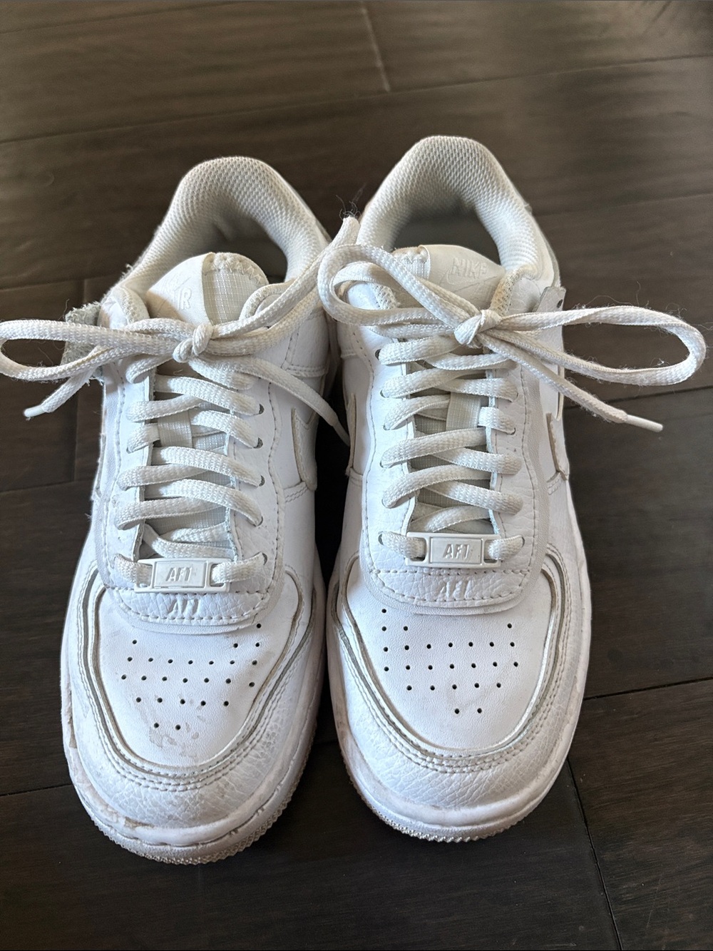 Nike White Low-Top Leather Sneakers